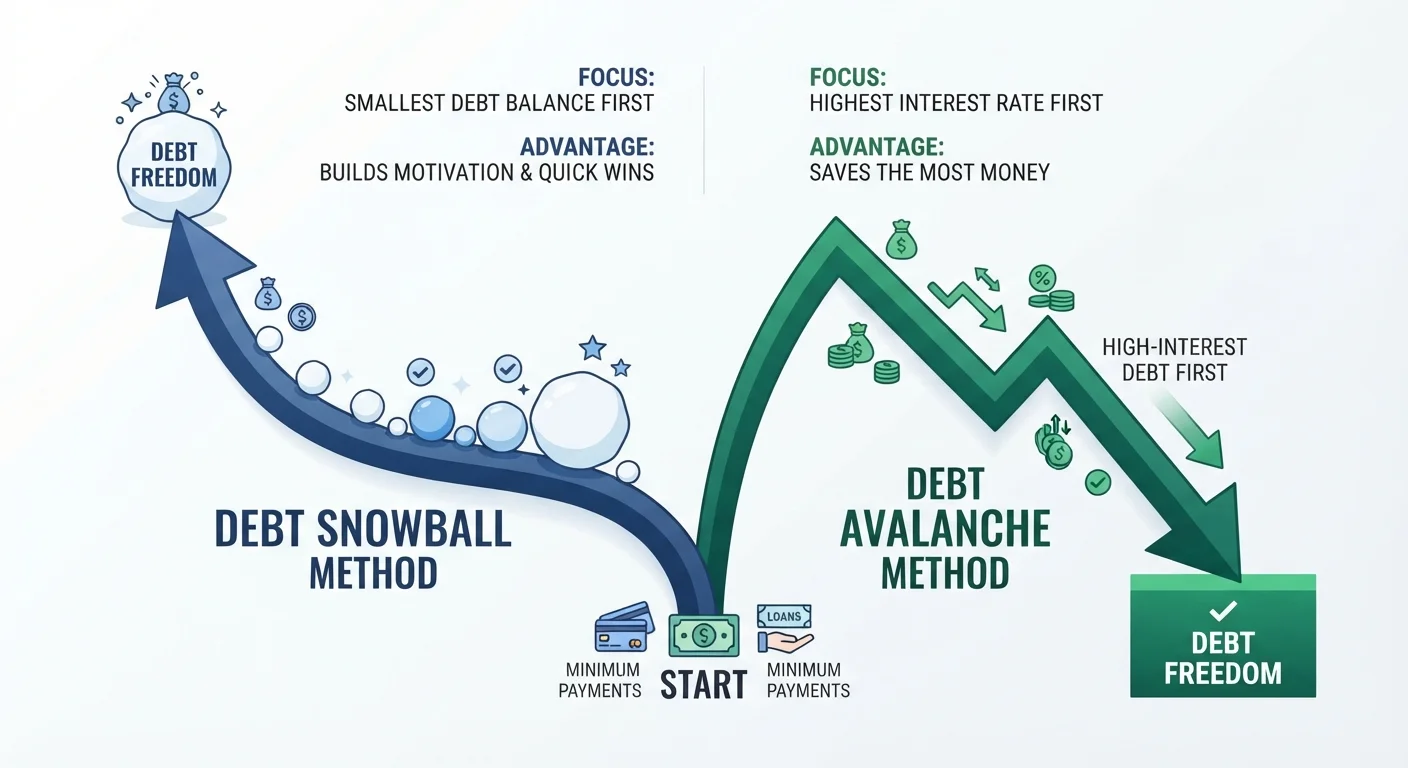 Debt Snowball vs. Debt Avalanche: Two Repayment Strategies Compared