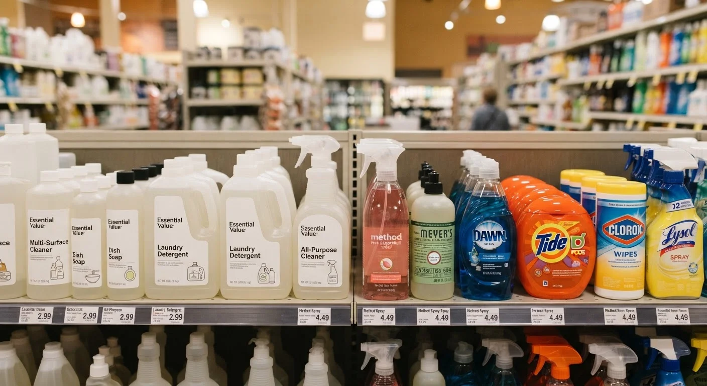 Generic vs. Name-Brand Household Products: What the Difference Actually Comes Down To