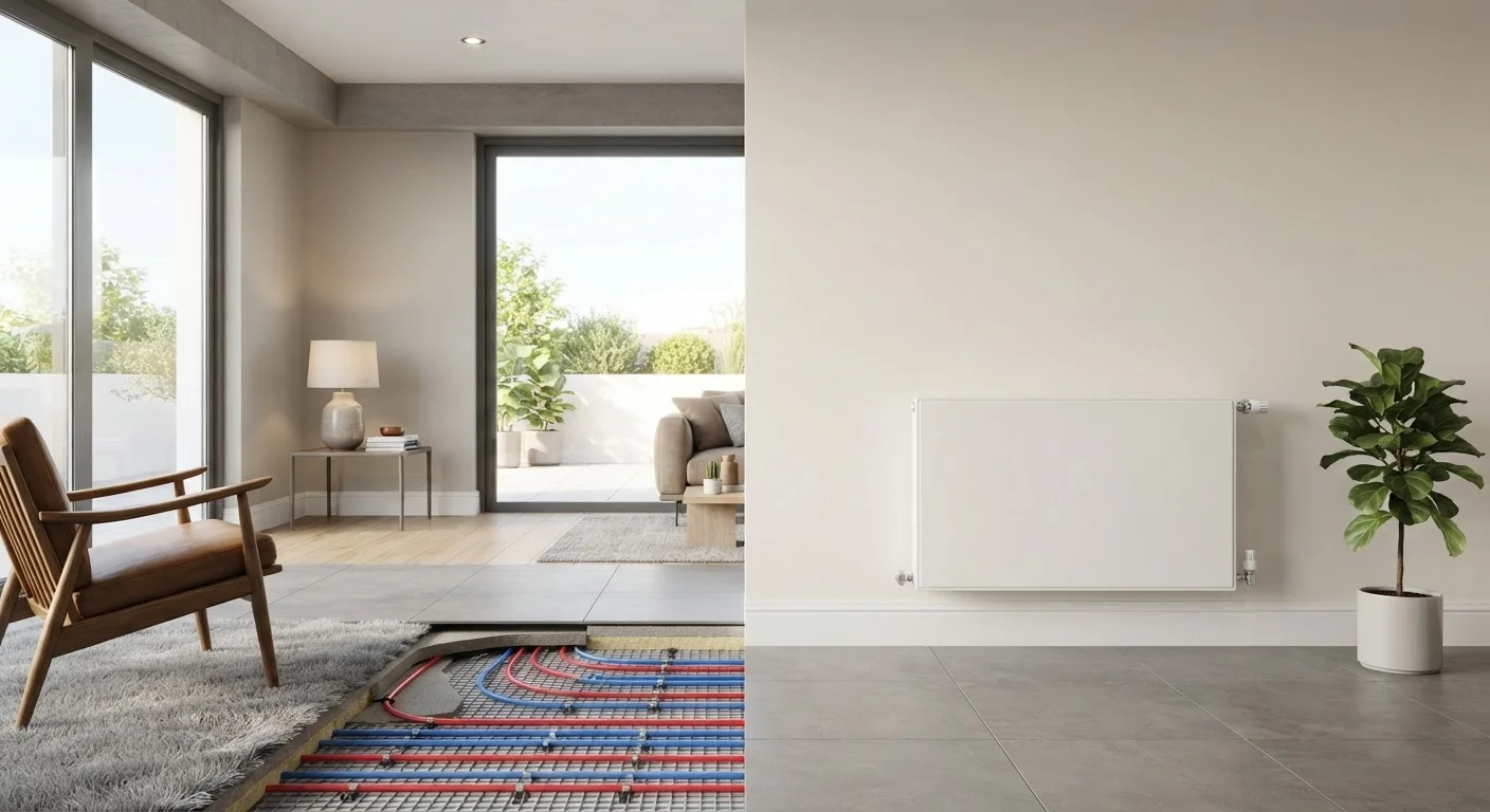 Underfloor Heating vs. Radiators: What Changes When You Swap Them Out